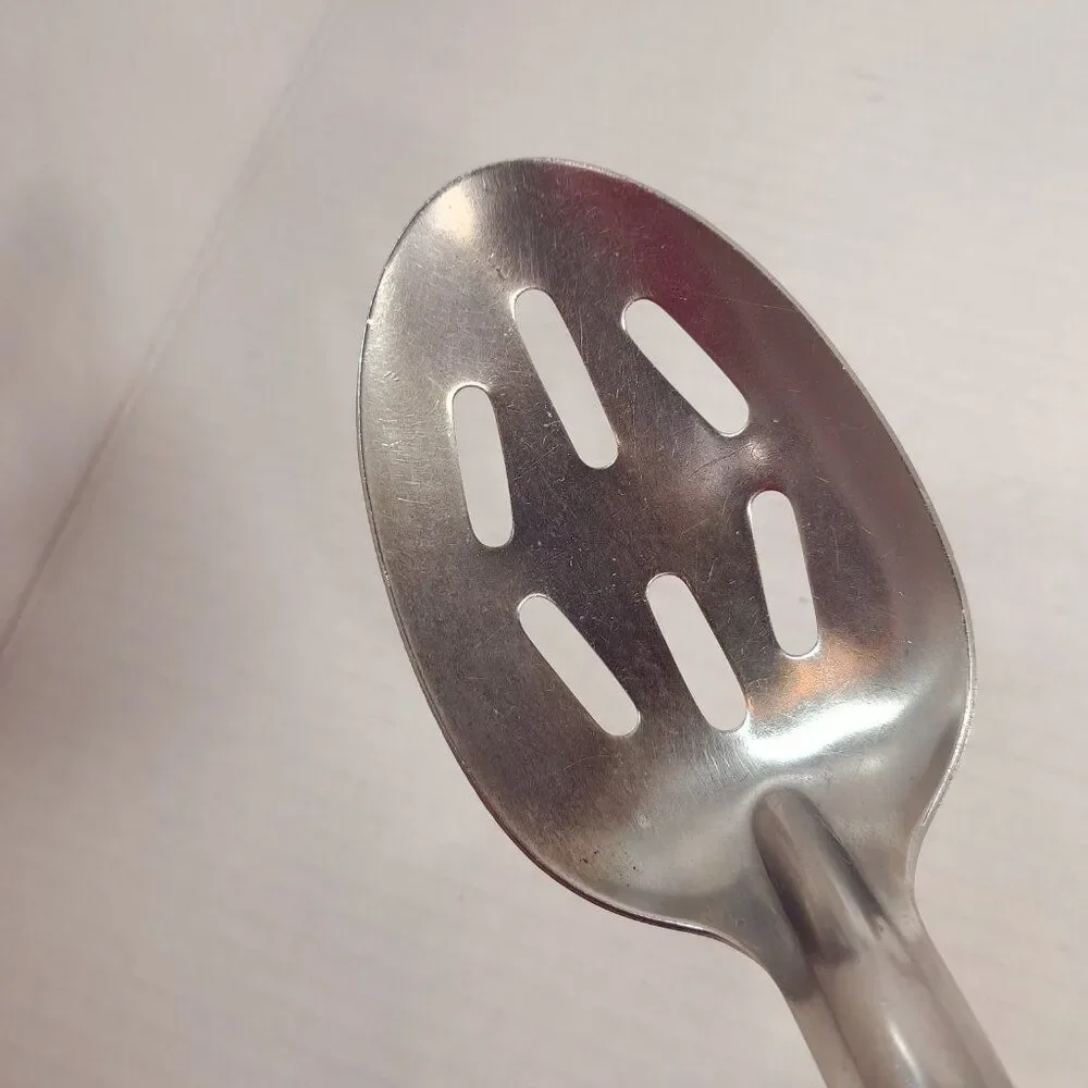 Vintage Stainless Steel spoons Gemco Polar Ware‎ Slotted Solid serving kitchen